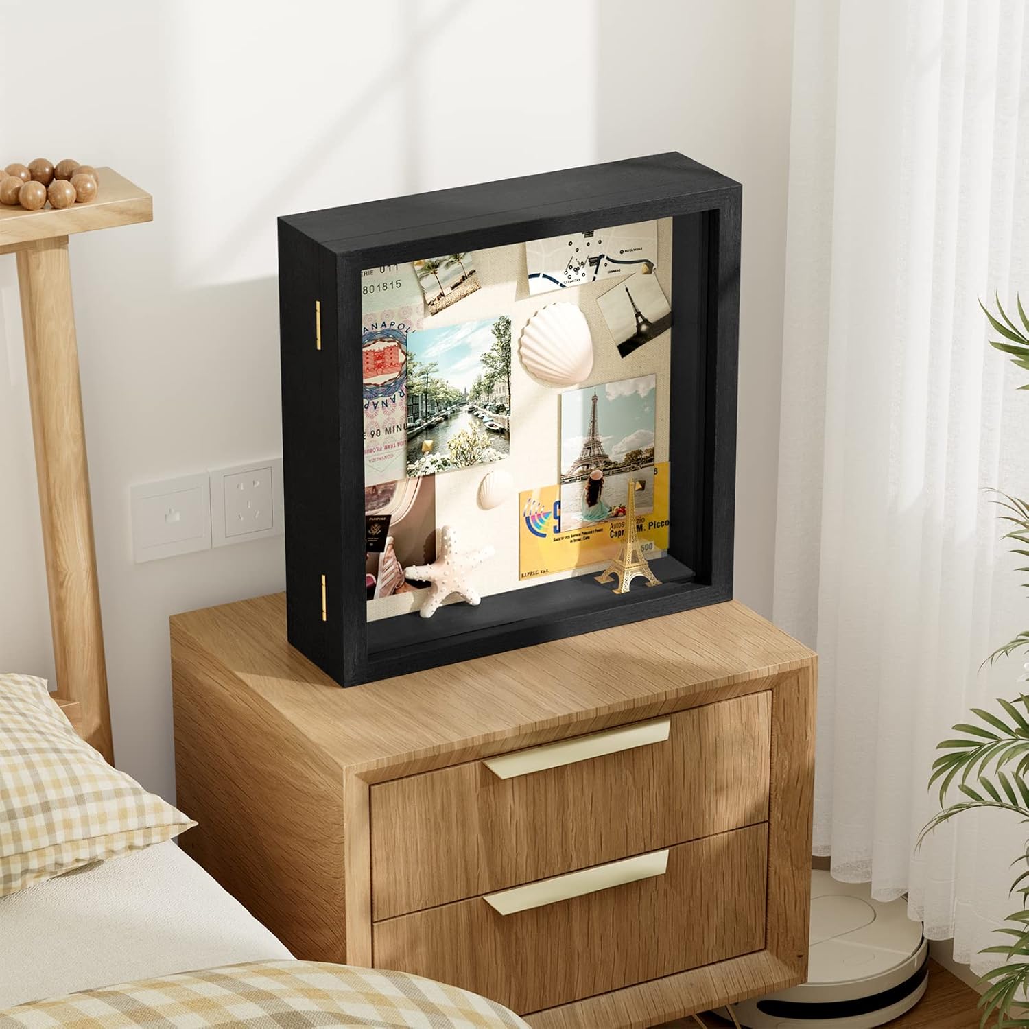 SZQINJI Diamond Shape Shadow Box