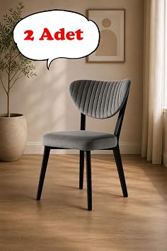 2 Adet Elma Sandalye Modern Kadife Kapitone S rtl  Mutfak Yemek Odas  Balkon Kafe Sandalyesi 85 Cm Koyu Gri