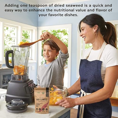 Vista 2 de Organic Atlantic Dulse Flakes - Algas marinas Young Baby cultivadas en el Atlántico Norte, secado al vacío, calidad premium. Textura suave y sabor