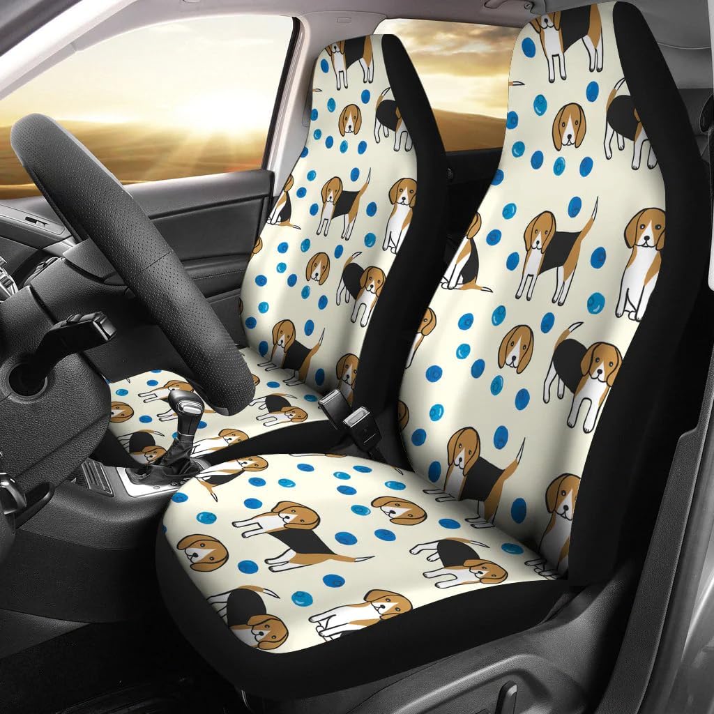 Cute Beagle Patterns Print Car Seat Covers Universal Fit Car Seat Covers - Cute Beagle Patterns Print Car Seat Covers