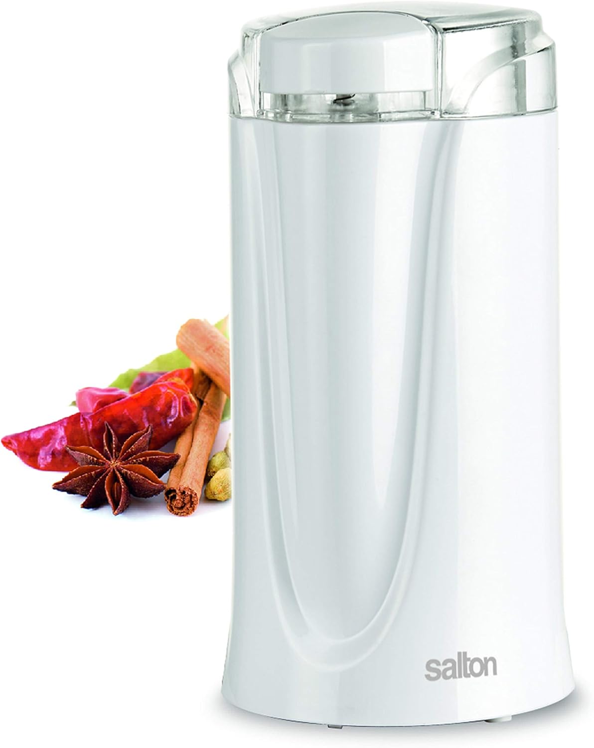 Salton Electric Grinder with various spices and herbs