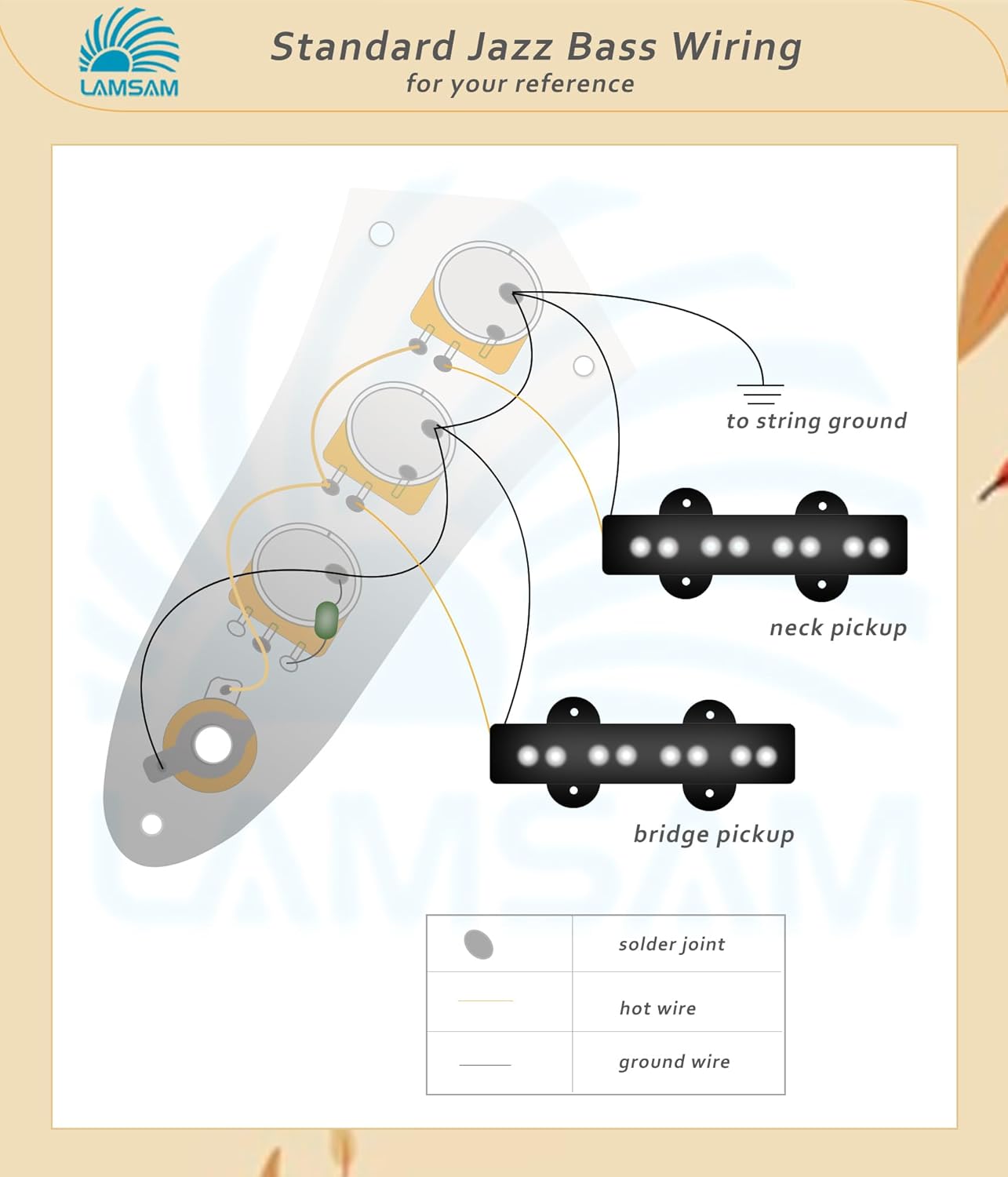 𝙋𝙧𝙚𝙬𝙞𝙧𝙚𝙙 𝘾𝙤𝙣𝙩𝙧𝙤𝙡 𝙋𝙡𝙖𝙩𝙚 for Jazz Bass Guitar, Loaded Guitar Control Board Wired with Alpha Potentiometers Full Contact Output Jack, As Luthier's Replacement Parts, Chrome-02
