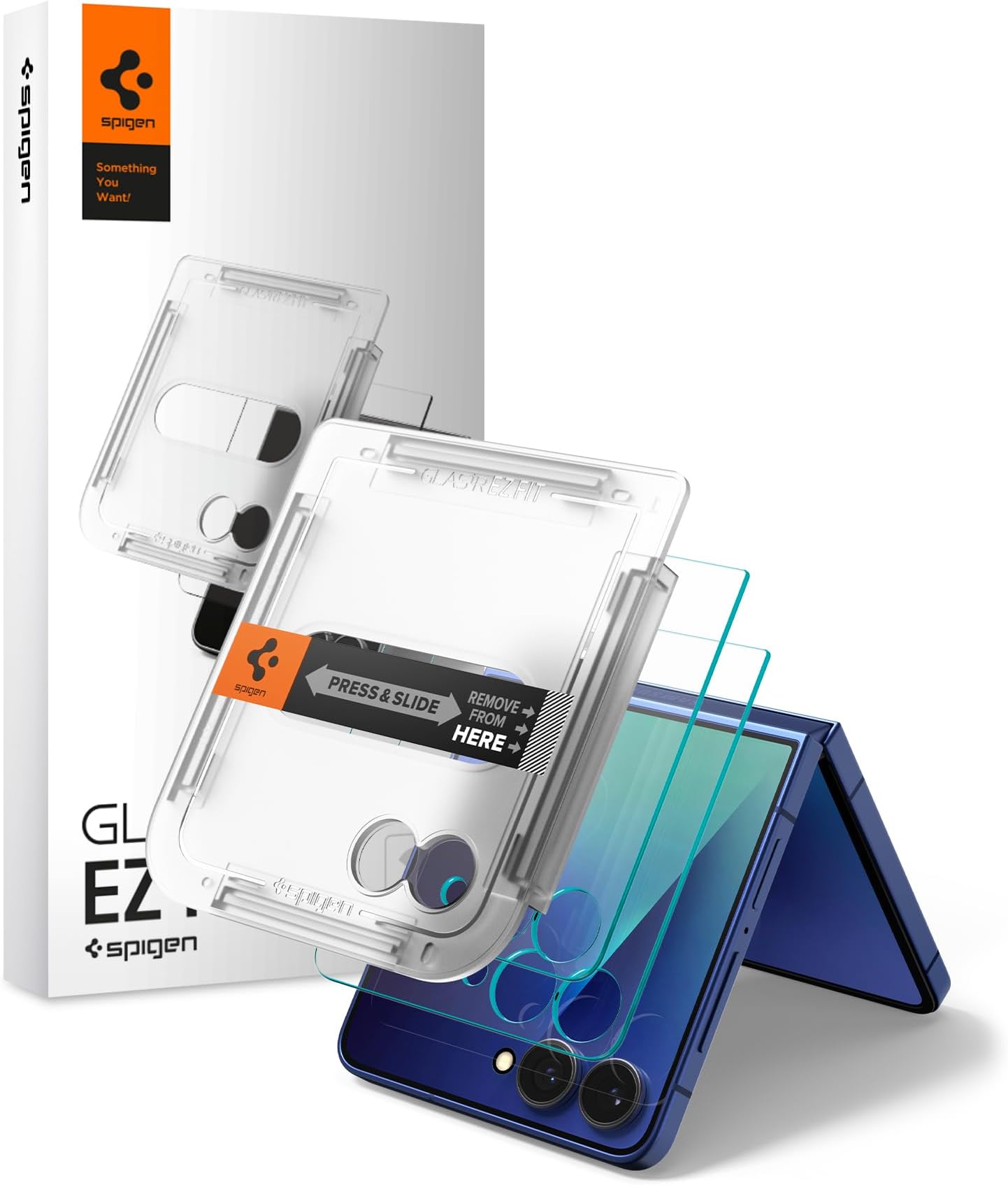 Spigen GlasTR EZ FIT Screen Protector for Galaxy Z Flip 8 / Galaxy Z Flip 7