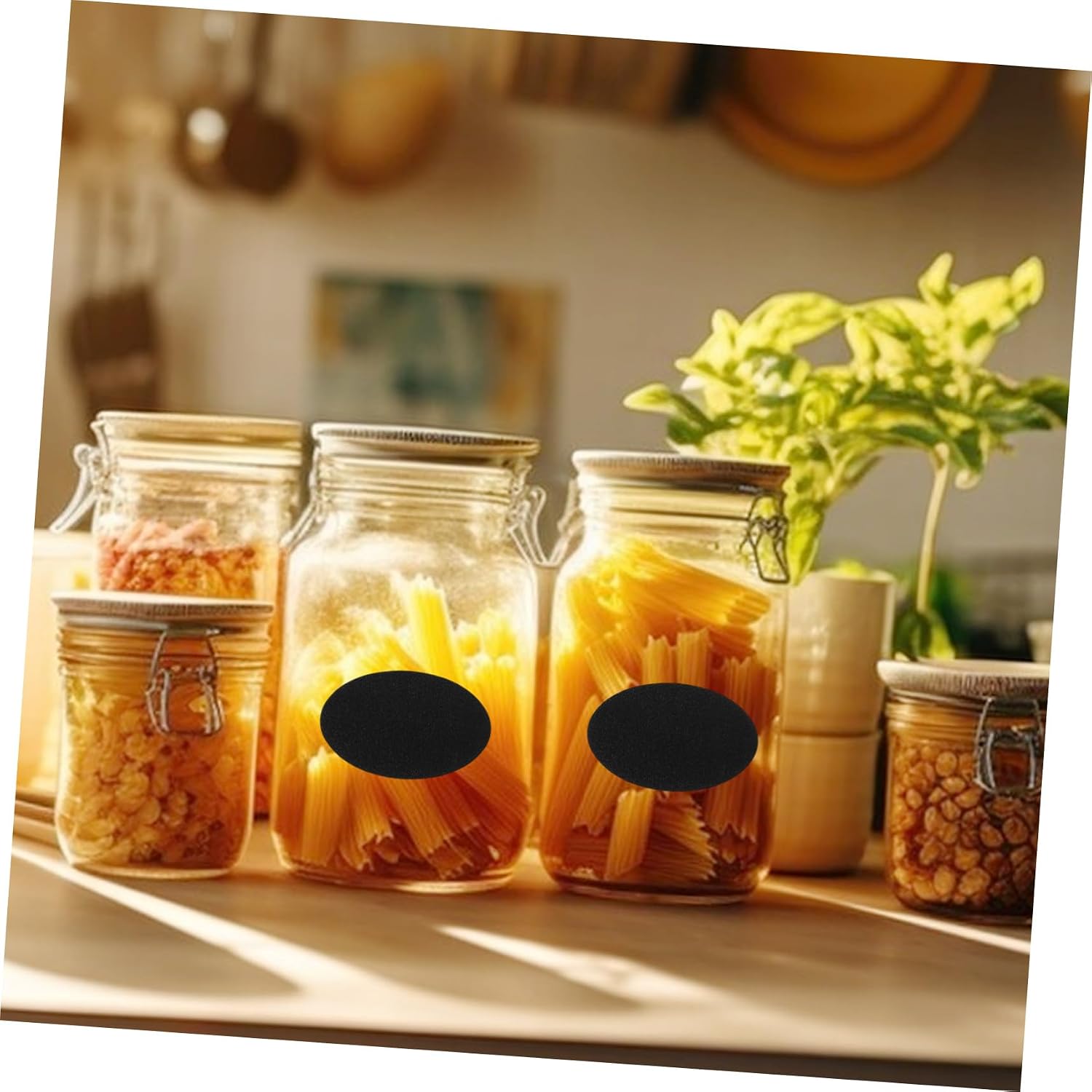 20sheets Self-Adhesive Stickers Spice Bottle Classification Sticker Labels for Home Kitchen Removable