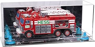 Better Display Cases Versatile Acrylic Display Case - Large Rectangle Box with Mirror Case, Light Blue Risers and Mirror Base 17