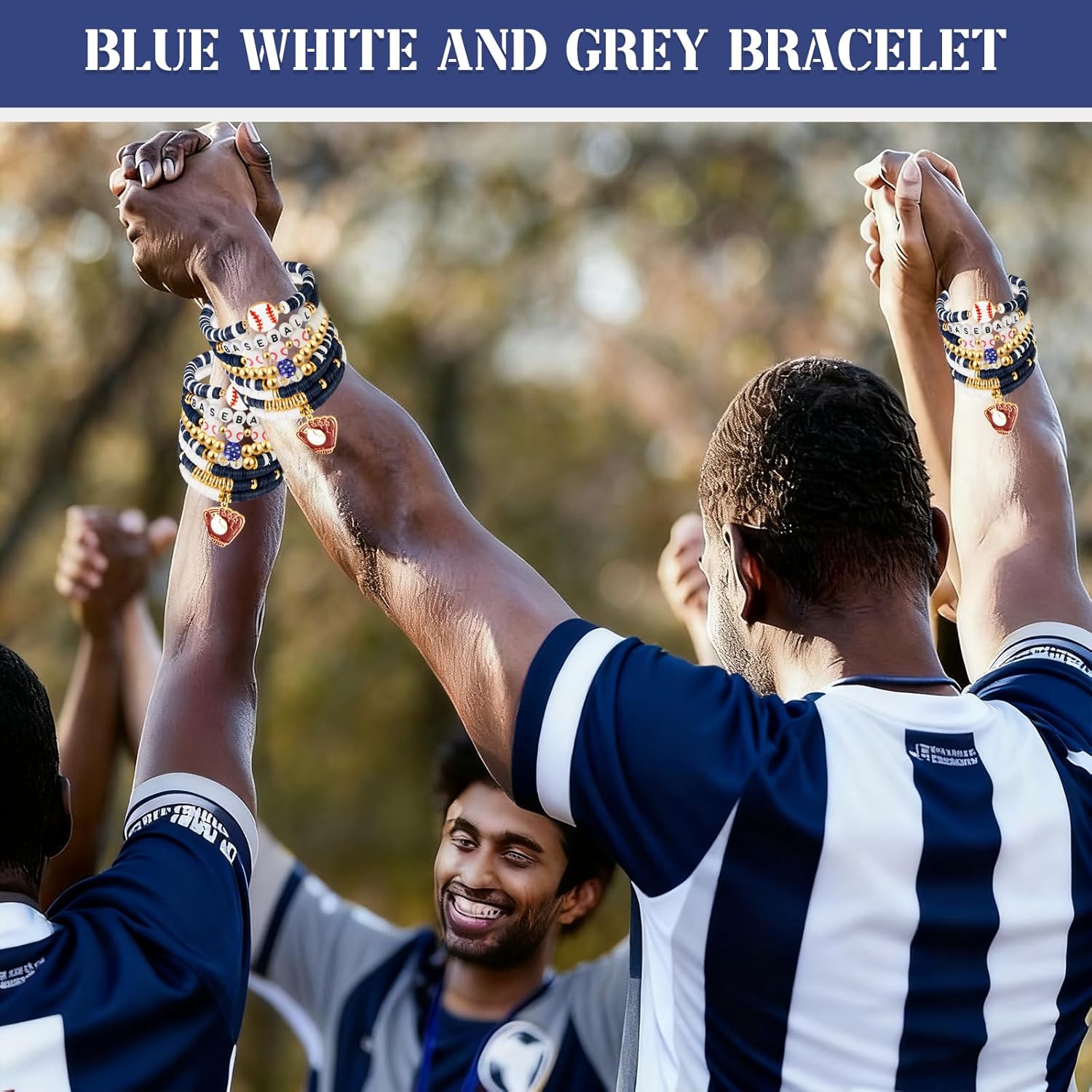 Baseball Clay Beaded Stretch Bracelets, Game Day Friendship Hypoallergenic Baseball Sport Fan Bracelet for for Sports Game Team Coach Mom Women Men Jewelry Accessories Gifts - Image 5