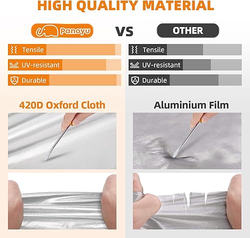 Miniatura 2 de Cubierta de cabina para Jeep Wrangler TJ y YJ de 2 puertas 1992-2006, Wrangler cubierta impermeable para lluvia con cubierta de espejo y protección