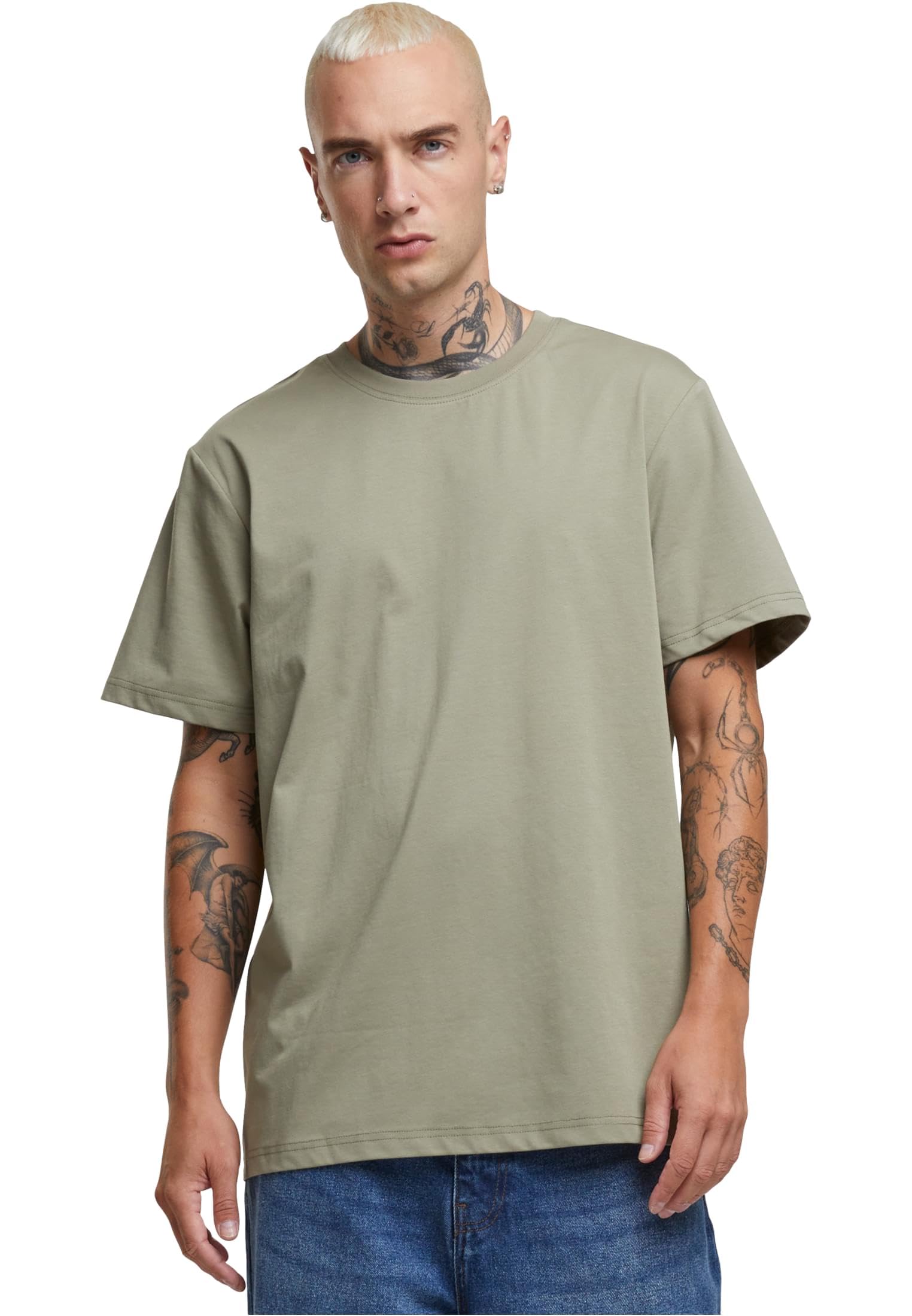 Build your Brand Men's T-Shirt, Paleolive, L