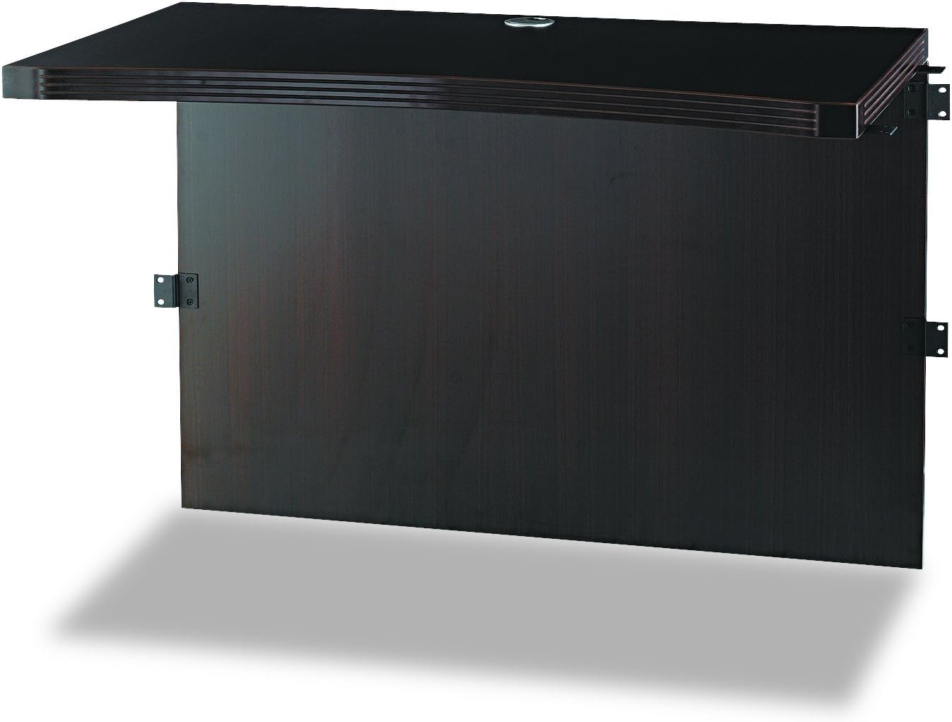 Safco Mayline ACB4224LGS Aberdeen Curved Bridge, for use with Aberdeen Credenza and Desk, sold separately, Gray Steel Tf