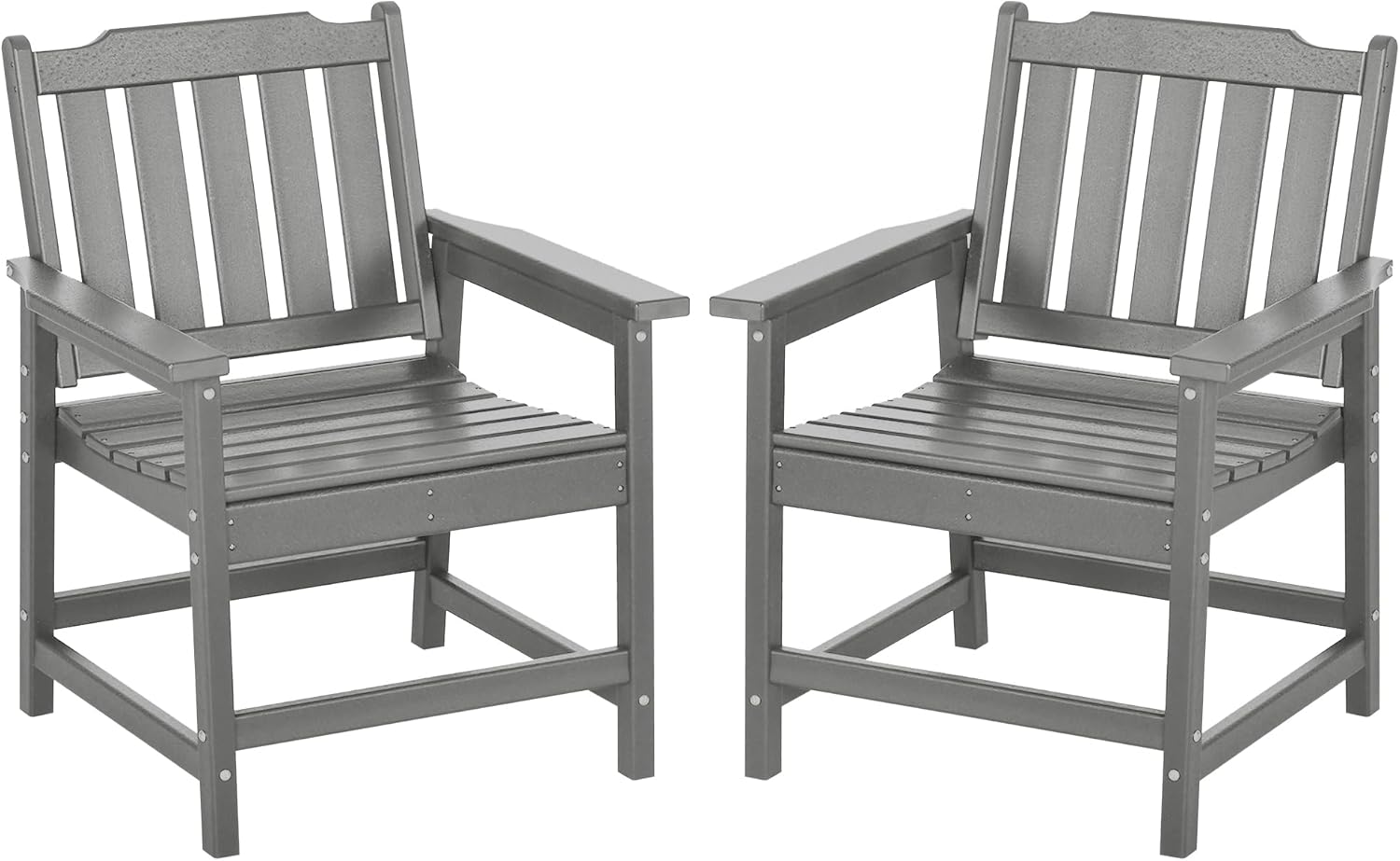 Outsunny All-Weather Patio Chairs Set of 2, HDPE Bangladesh Ubuy - Main Image