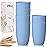 Wrova Wheat Straw Cups 6 PCS Good Alternative to Plastic Reusable Cups 20 oz Unbreakable Drinking Cup Reusable Dishwasher Safe Water Plastic Glasses Sky Blue
