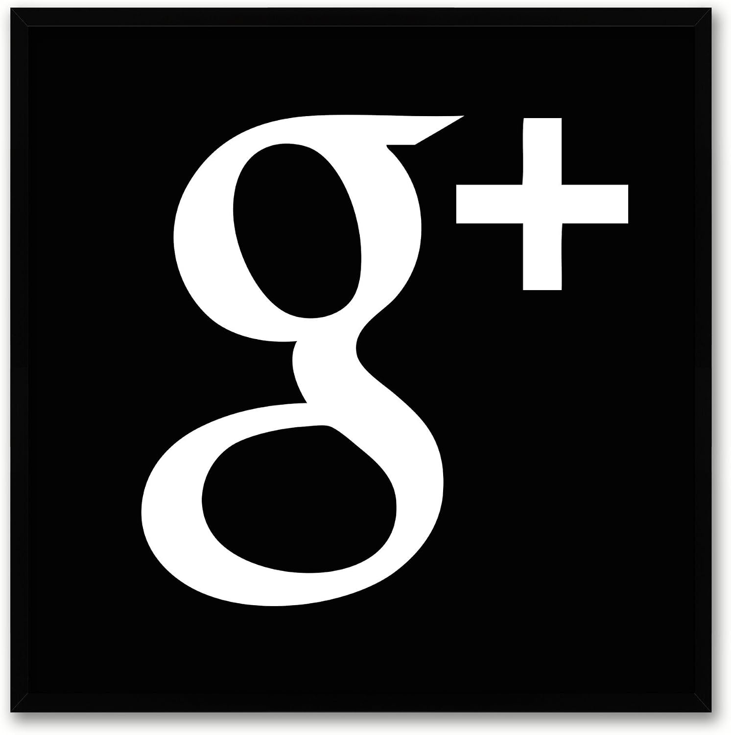 Amazon Google Social Mediaアイコンキャンバス印刷画像フレーム壁アートホームデコレーション 30 X30 bk3030b アートワーク ポスター オンライン通販