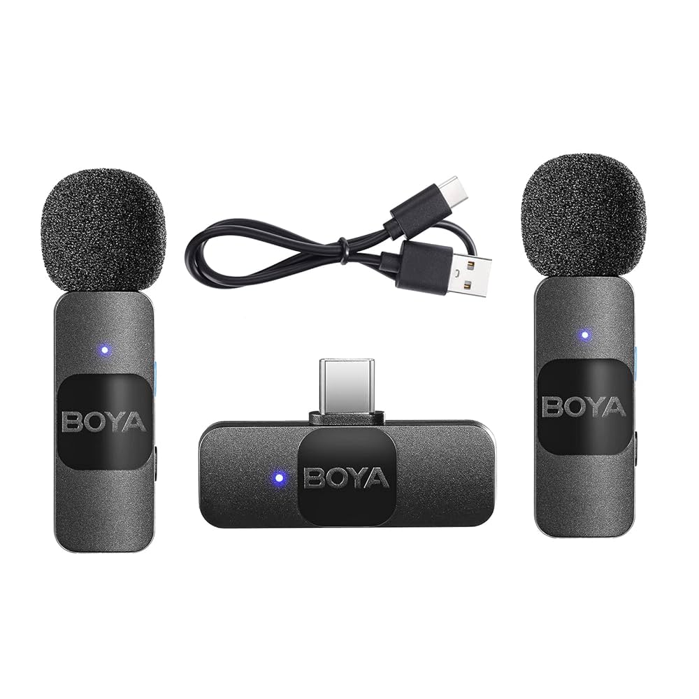 Boya BY-V20 ワイヤレスマイクシステム Amazon.com: BOYA BY-V20 One-Trigger-Two 2.4G Wireless