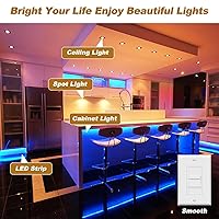 Vista 6 de Controlador LED regulable de 12 V, transformador LED Triac ELV/MLV de 60 W compatible con interruptores Lutron y Leviton, fuente de alimentación LED