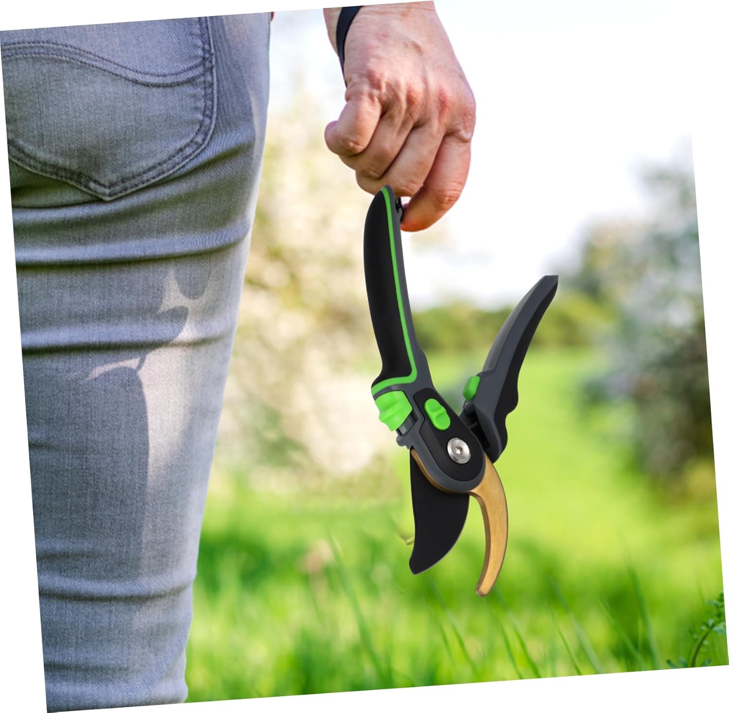 Heavy Duty SK5 Steel Pruning Shears for Gardening Garden Trimmer Hand Tool for Trees and Shrubs Ergonomic Handle Sharp Blades for Trimming and Shaping Plants