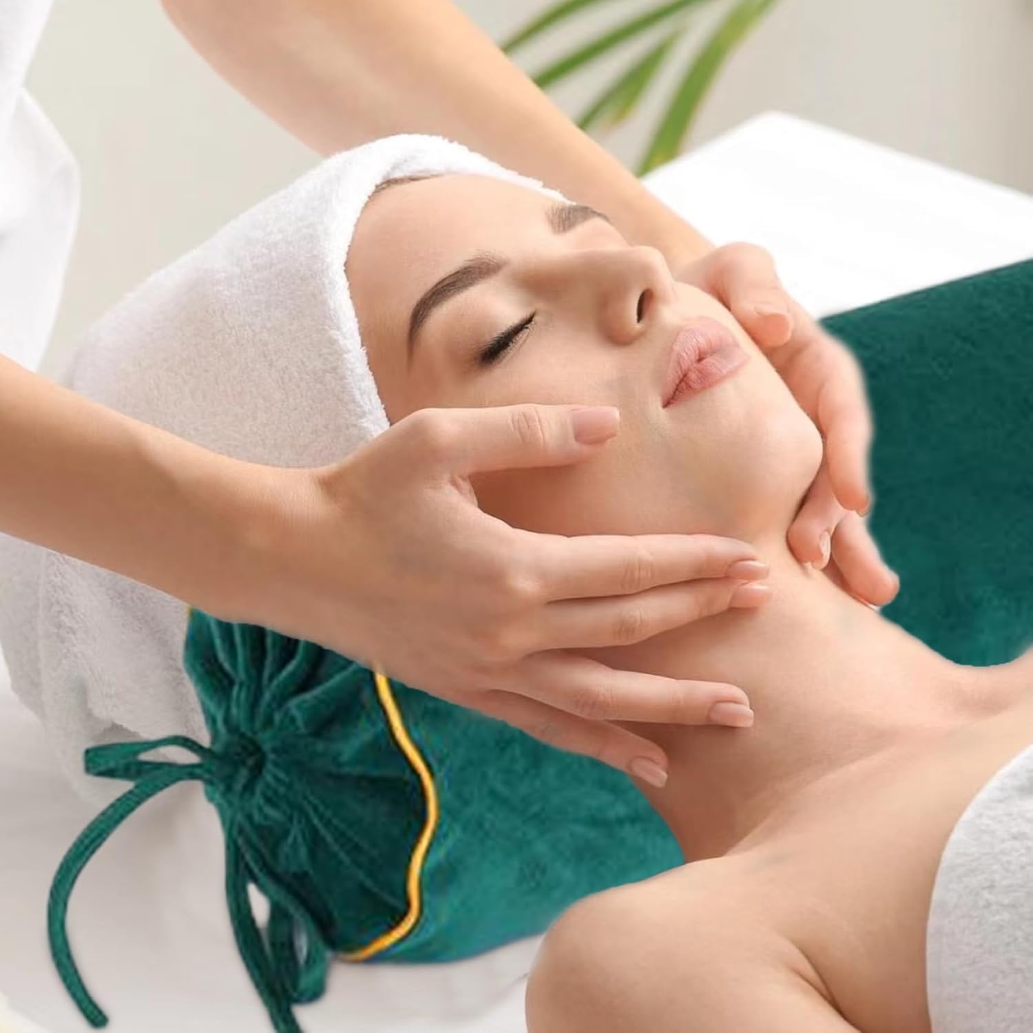 Decorative Bolster Pillow 24 Inch Long Round Pillow Soft Comfortable Cylinder Pillows with Removable Velvet Cover Lace-Up Roll Decorative for Feet & Neck Support