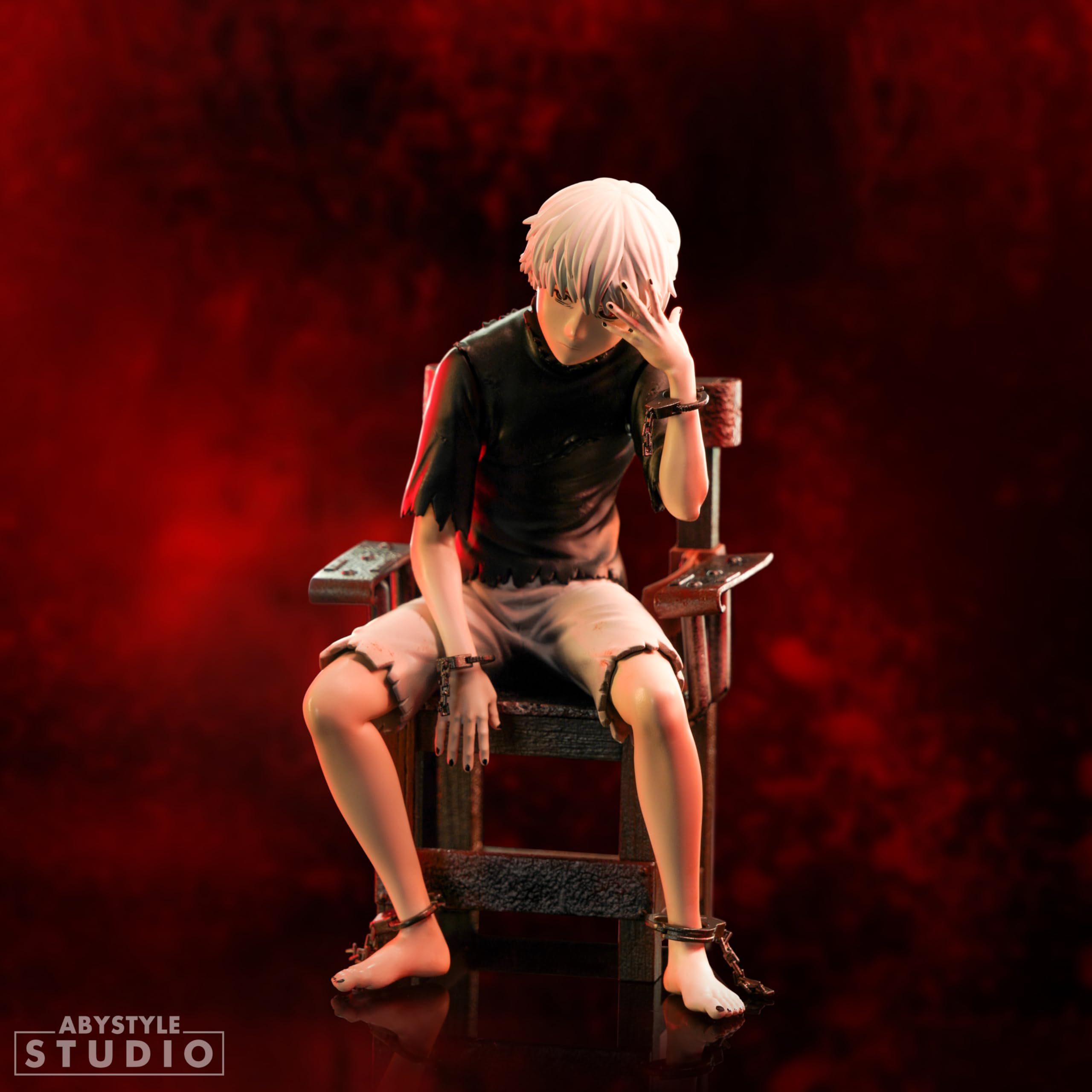 Abysse Corp Tokyo Ghoul Actionfigur Kaneki 1:10 Scale Bedruckt, aus PVC, in Geschenkverpackung.