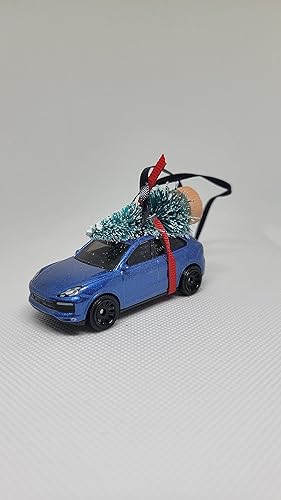 Miniatura 2 de 2023 Christmas Ornament with Tree for Porsche Cayenne SUV with Christmas Tree by Speedtails (Blue)