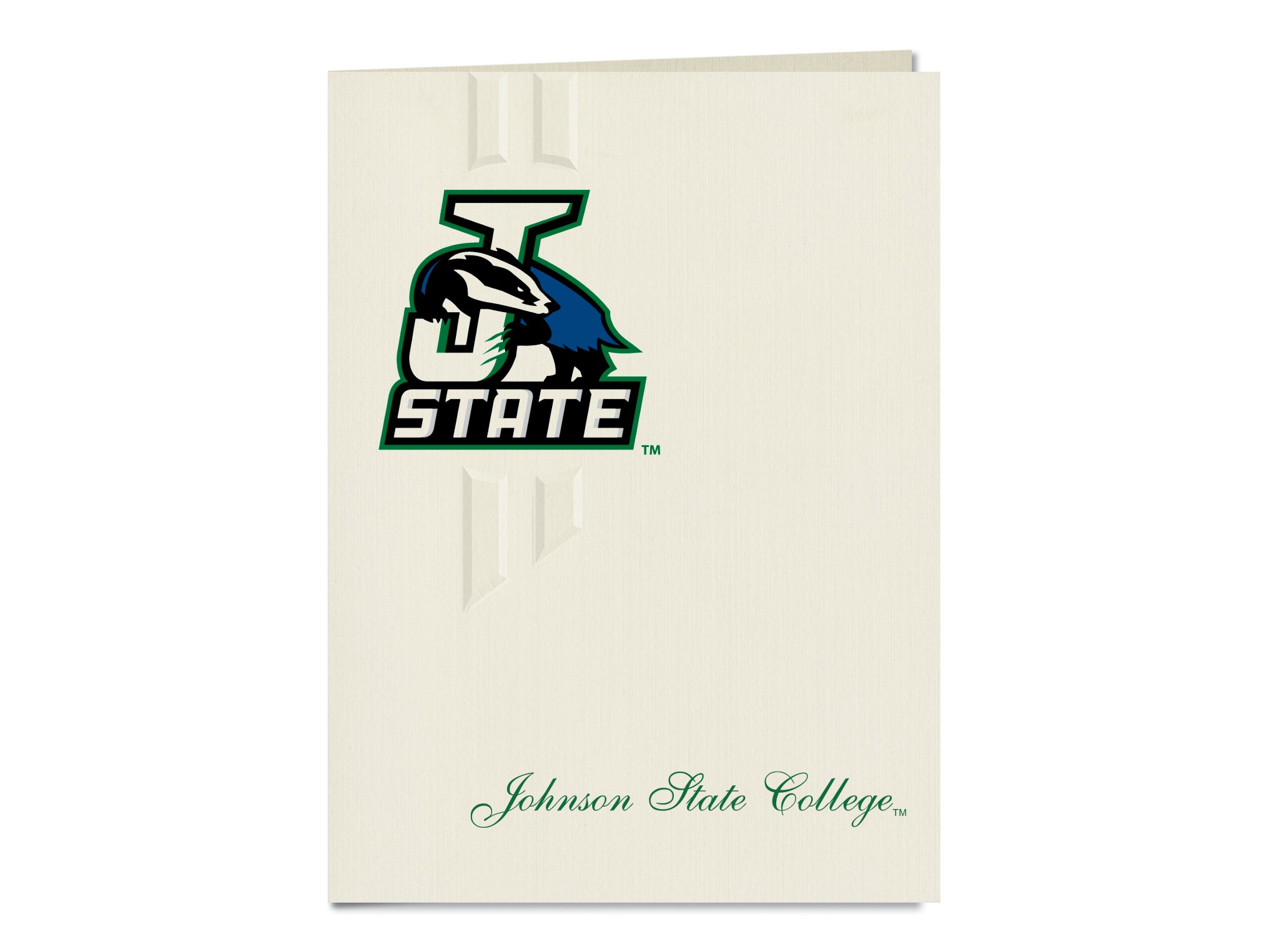 Johnson State College Graduation Announcements, Elegant style, Elite Pack 20 with Johnson State College J-State Logo Color