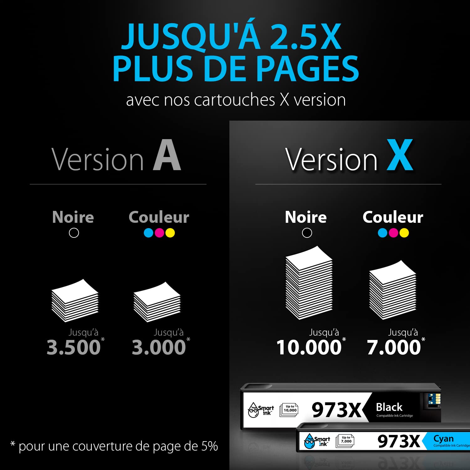 Uiprint 973X Compatible Ink Cartridge For HP 973 X For HP PageWide Pro 477dw 577dw 452dw 477dn 452dn 577z 552dw P55250dw P57750dw (Black Cyan Magenta Yellow, 4-Pack