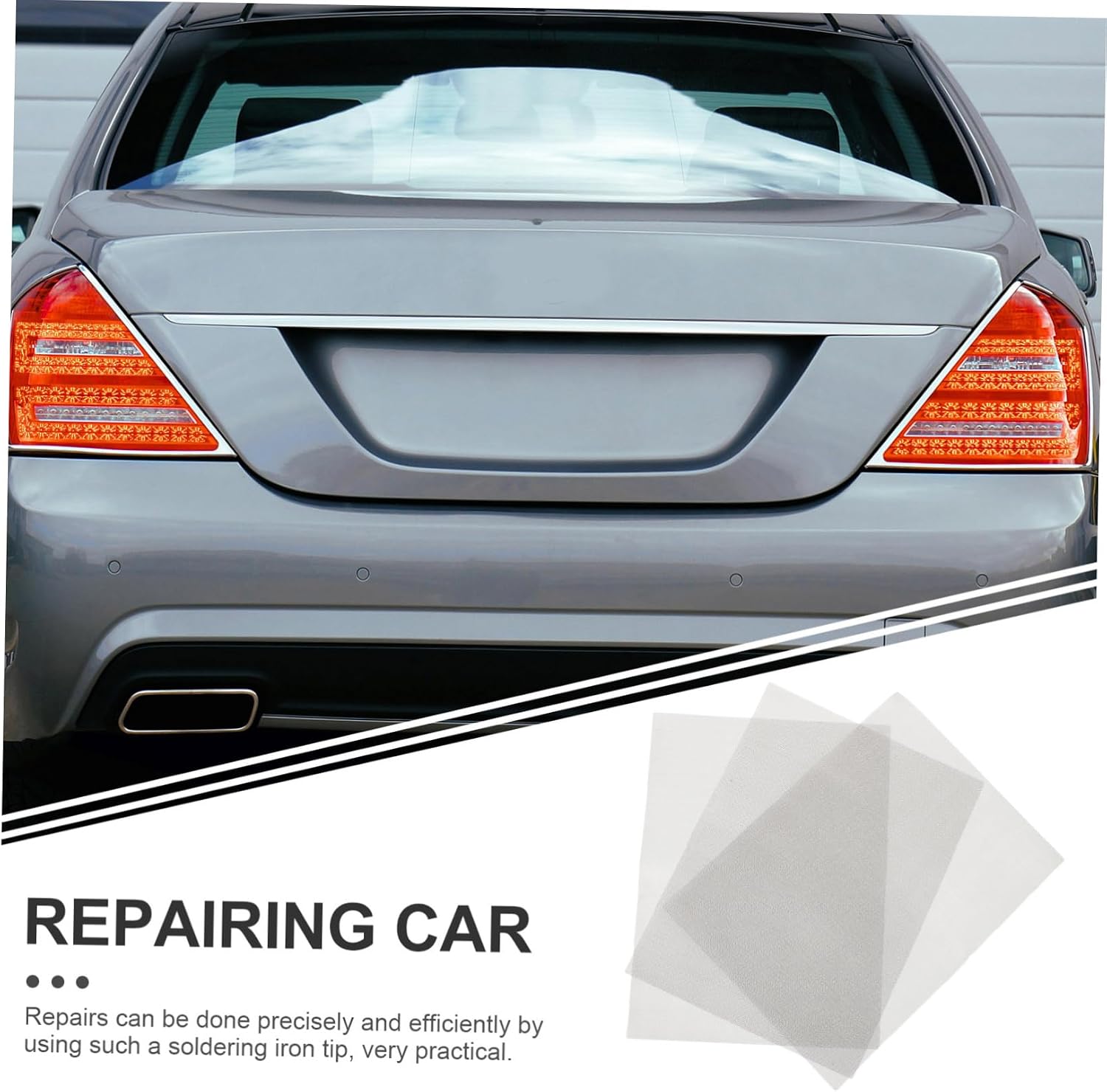 Alipis 3pcs Plastic Welding Mesh Stainless Steel Mesh Screen Fine Tape for Screen Repair for Bumper