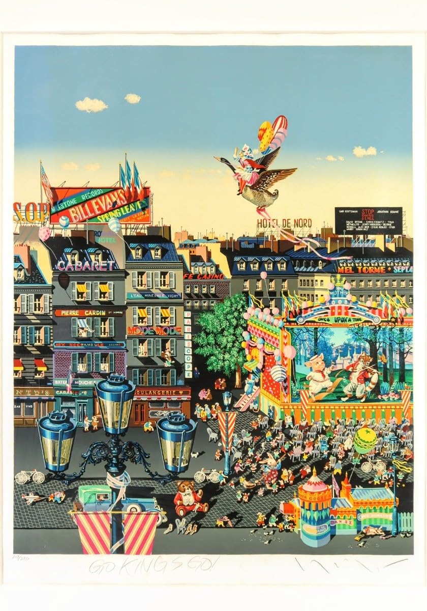 Amazon｜真作 ヒロ ヤマガタ 1986年シルクスクリーン「ワンスアポンア