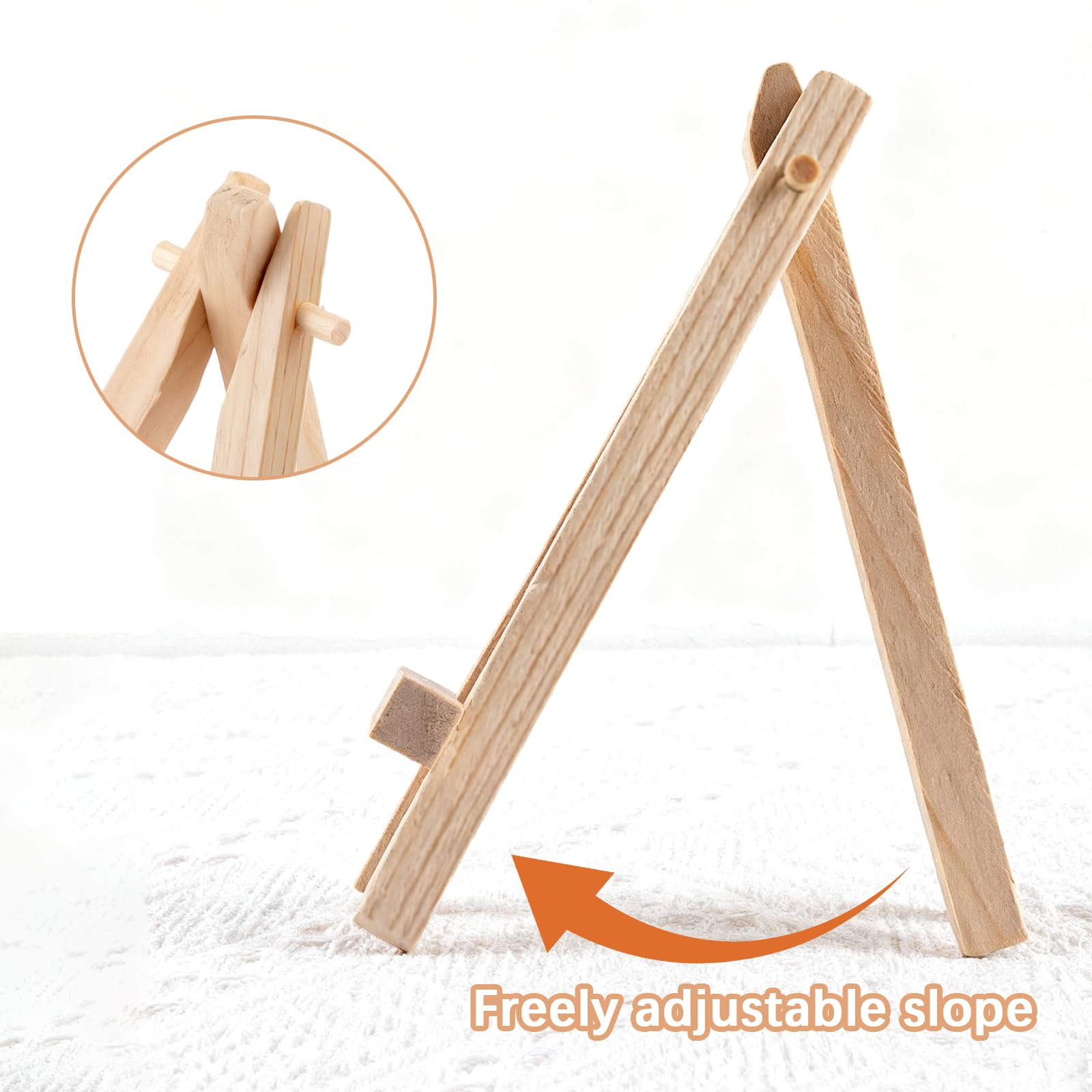 100 sztuk mini drewnianych sztalug, 13 cm, małe drewniane płócienne sztalugi ekspozycyjne, rzemiosło, statyw, malarstwo, sztalugi stołowe, do rzemiosła artystycznego, wizytówek, zdjęć, prezentów