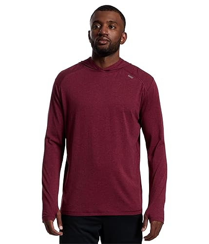tasc Performance Men's Carrollton Hoodie Brick Heather X-Large