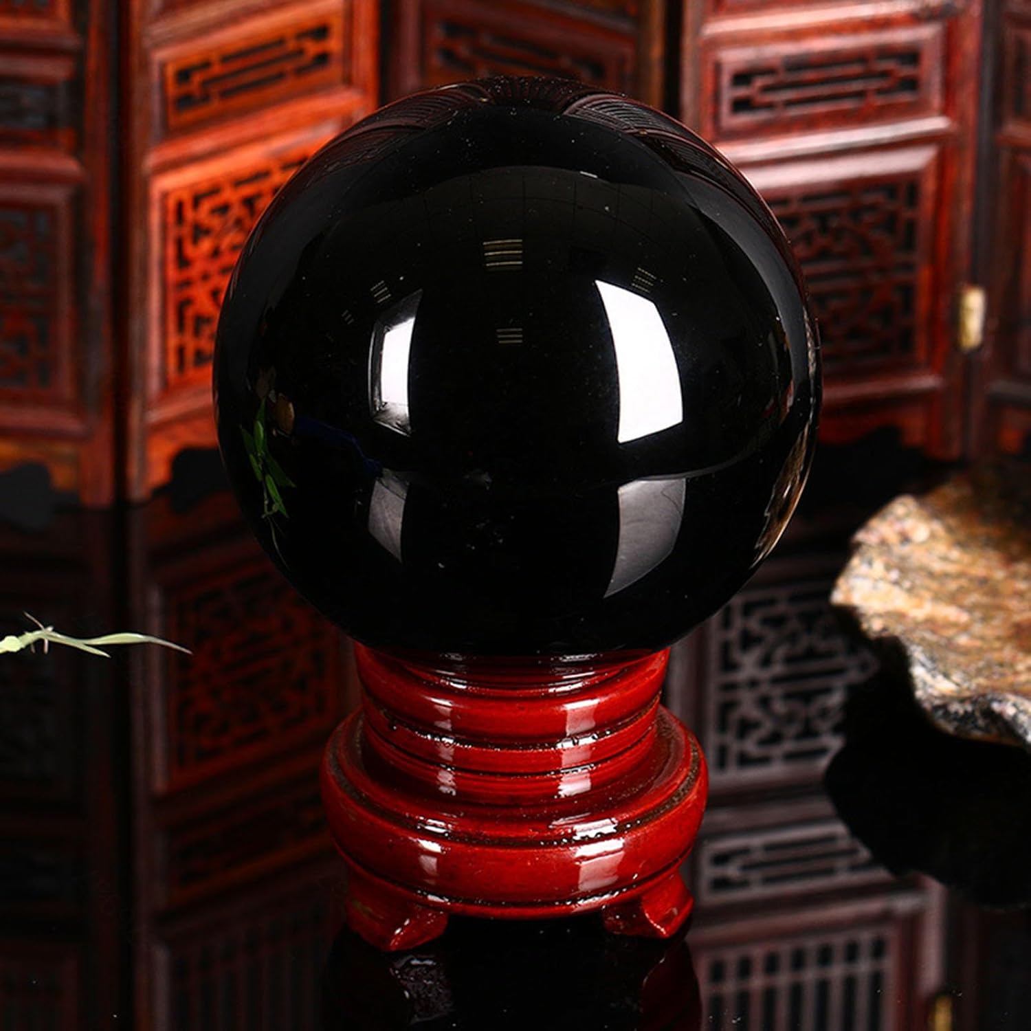 Crystal Obsidian Crystal Ball Gemstone Sphere Stones for Fengshui Ball,Crystal, Divination Sphere,Home Decoration,160mm