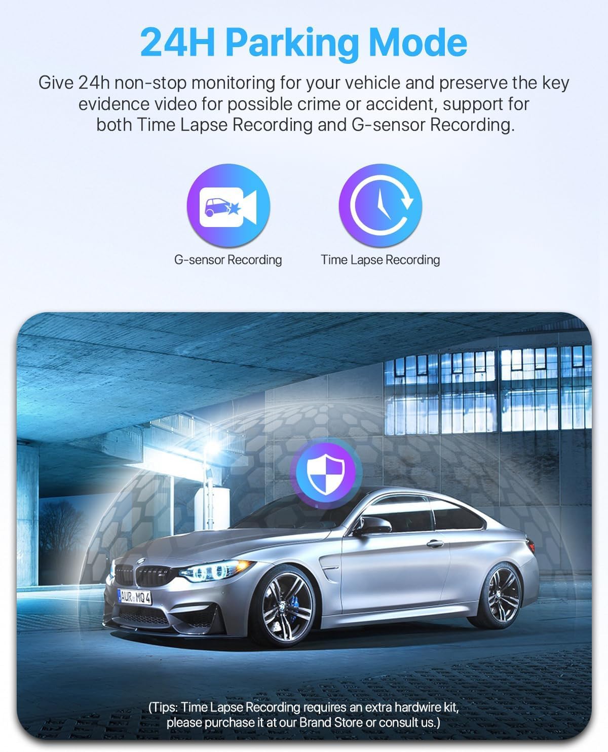 Dash Cam, 360° Dash Cam Front and Rear Inside, 4K/2.5K UHD Dash Camera for Cars, Night Vision, Built-in 5G WiFi & GPS, G-Sensor, 185° Wide Angle, HDR, Parking Mode, Support 512GB Max