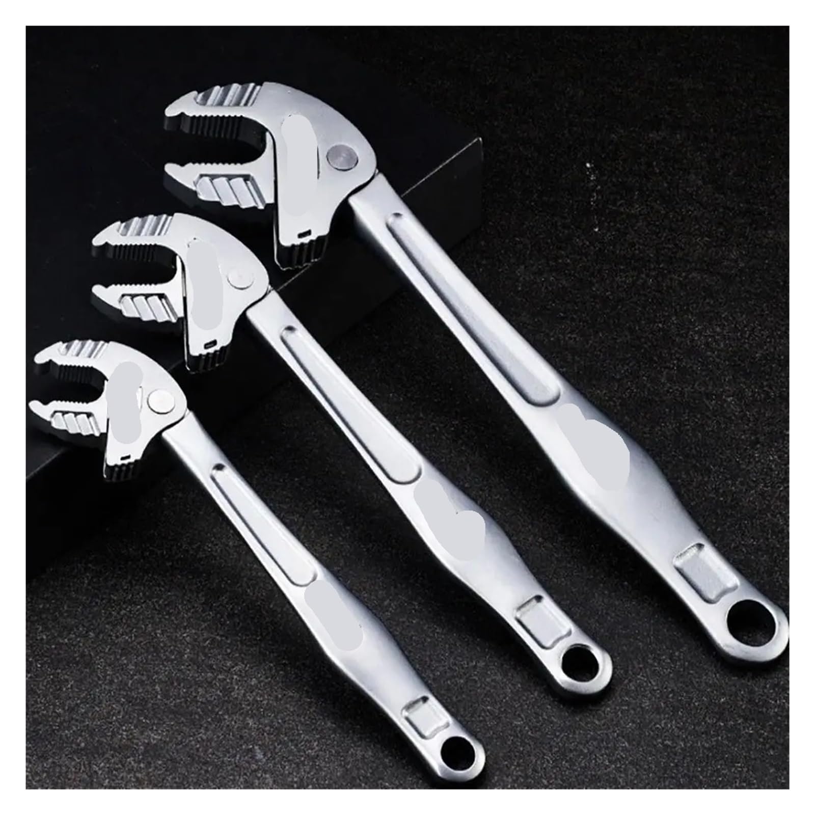 Pinza a Pappagallo Chiave a cricchetto regolabile in acciaio al cromo molibdeno a ganascia larga for impieghi gravosi(7-10mm)
