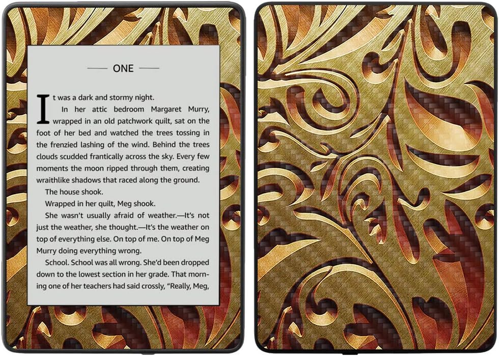 MightySkins Carbon Fiber Skin for Amazon Kindle Paperwhite 2018 (Waterproof Model) - Black Diamond Plate | Protective, Durable Textured Carbon Fiber Finish | Easy to Apply, Remove| Made in The USA