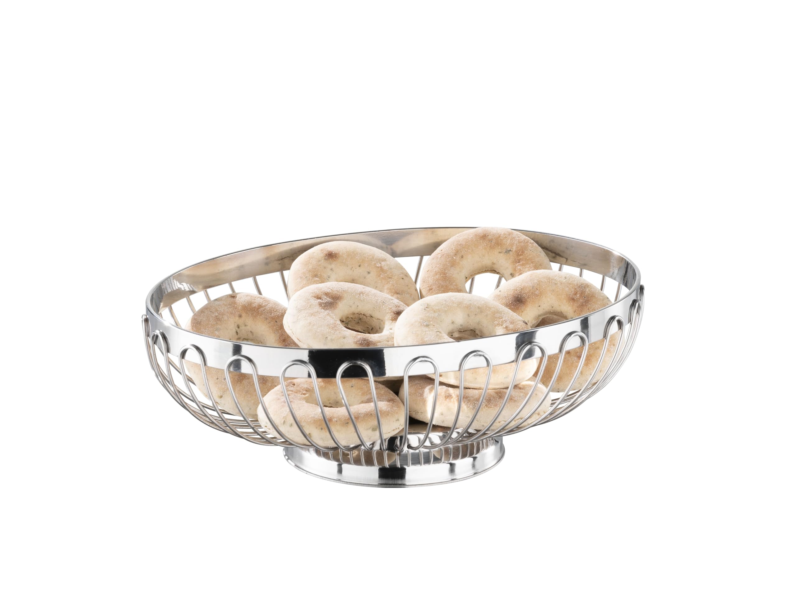 APS-Germany 30250 cestino per il pane Acciaio inossidabile Argento Ovale