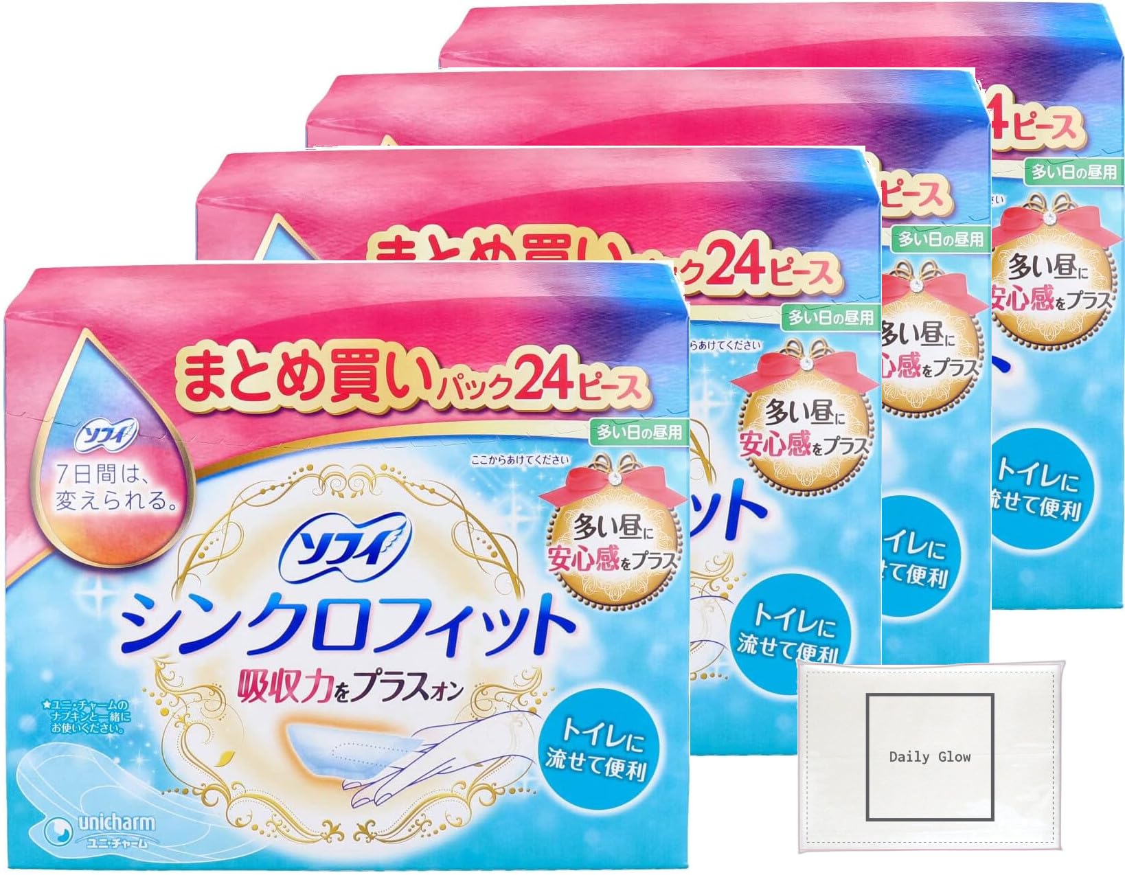 Amazon | ソフィ シンクロフィット 多い日の昼用 24ピース × 4コ + 