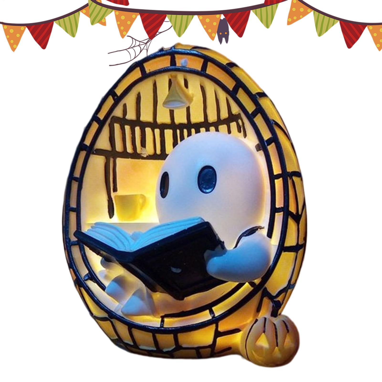Lampe de lecture fantôme avec éclairage LED multicolore pour décoration originale - 8