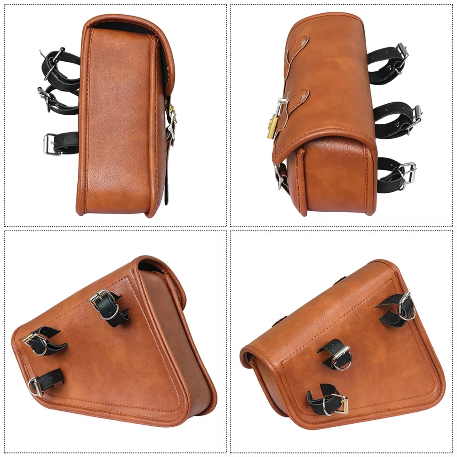 Compatibile Con 1 Pz Borsa Forcellone Moto Lato Sinistro Solo Per Borse Accessori Parti Modifica Sostituzione Sacche Moto(A)