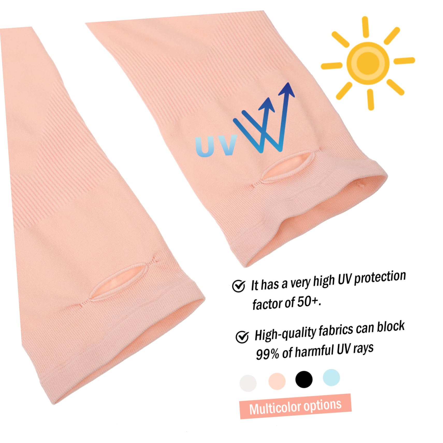8 Paires Manches en soie glacée pour enfants bras manches filles manches enfants couvre-bras manchette anti uv Manchettes anti-UV revêtements extérieurs revêtements d'été 90% nylon