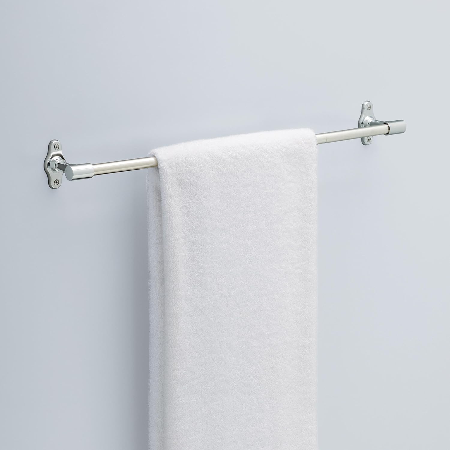 franklin brass calloway (1-pack) 18'' towel rack w/ 6" extender for bathroom polished chrome towel bar for bathroom wall mounted towel holder rod clwy26-pc