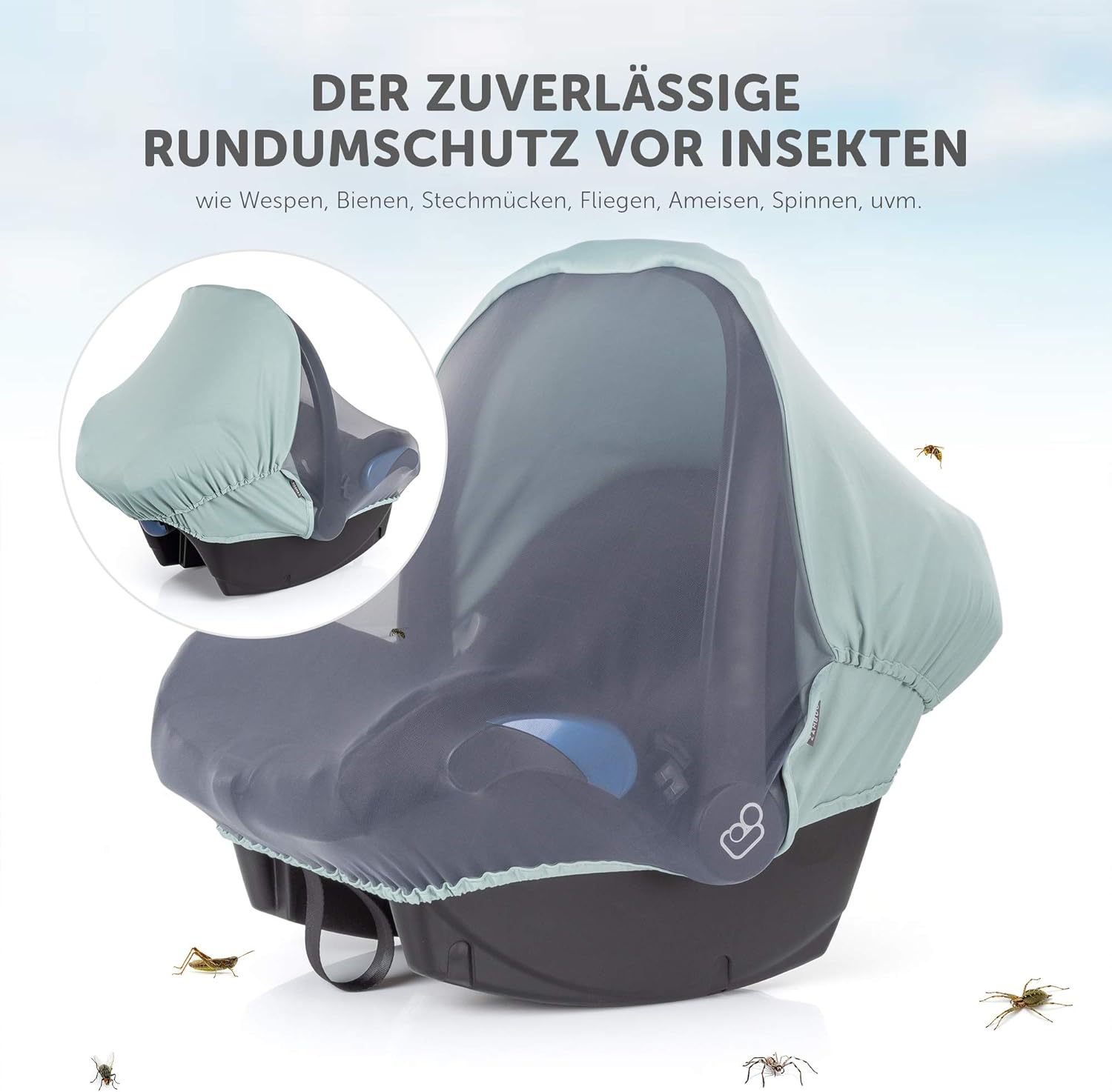 Zamboo Capote Cosy Universel Pour Siege Auto Bebe Convient Pour Bebe Confort Cybex Etc Multi Usages