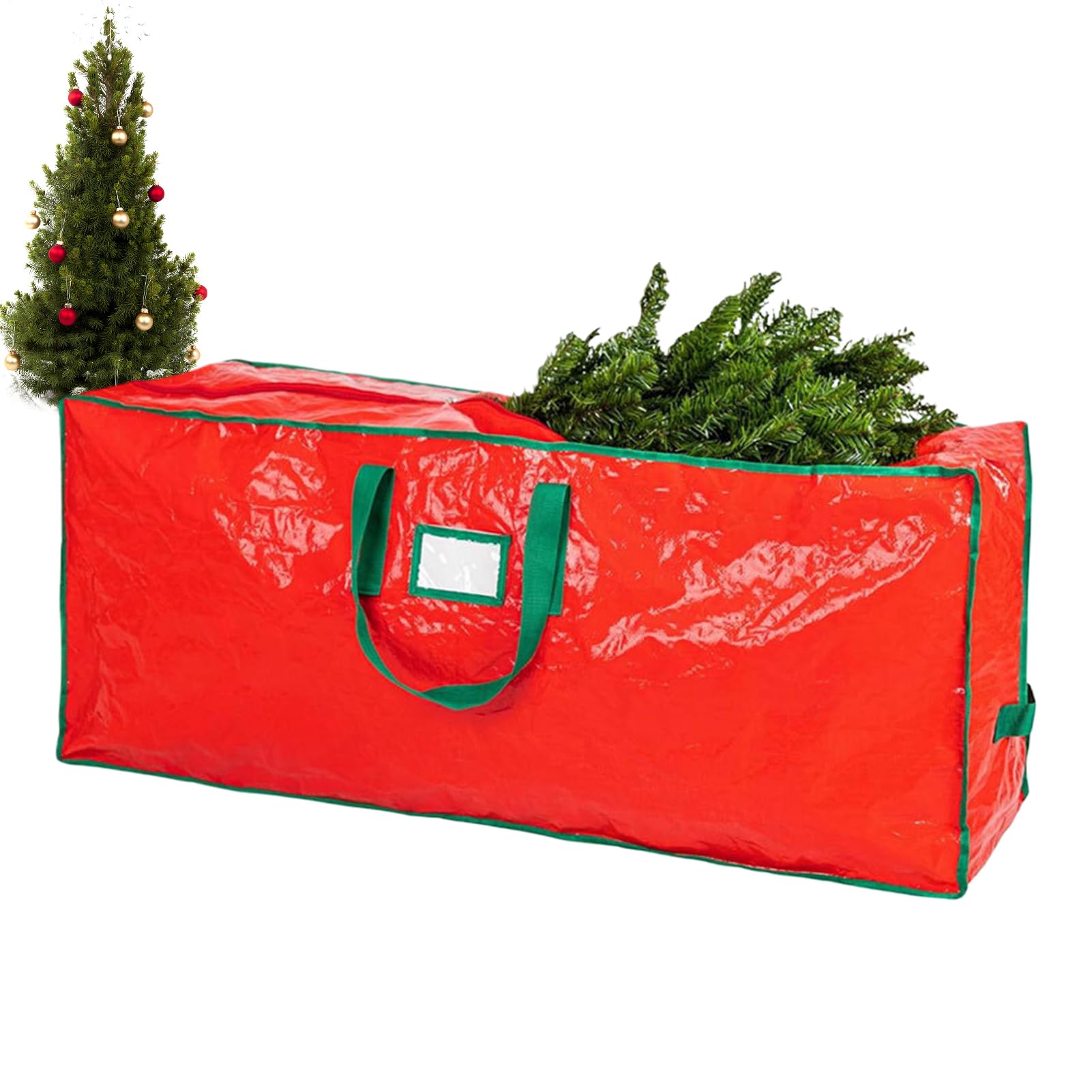 Sac de rangement pour sapin de Noël grand organisateur durable avec poignées tissées