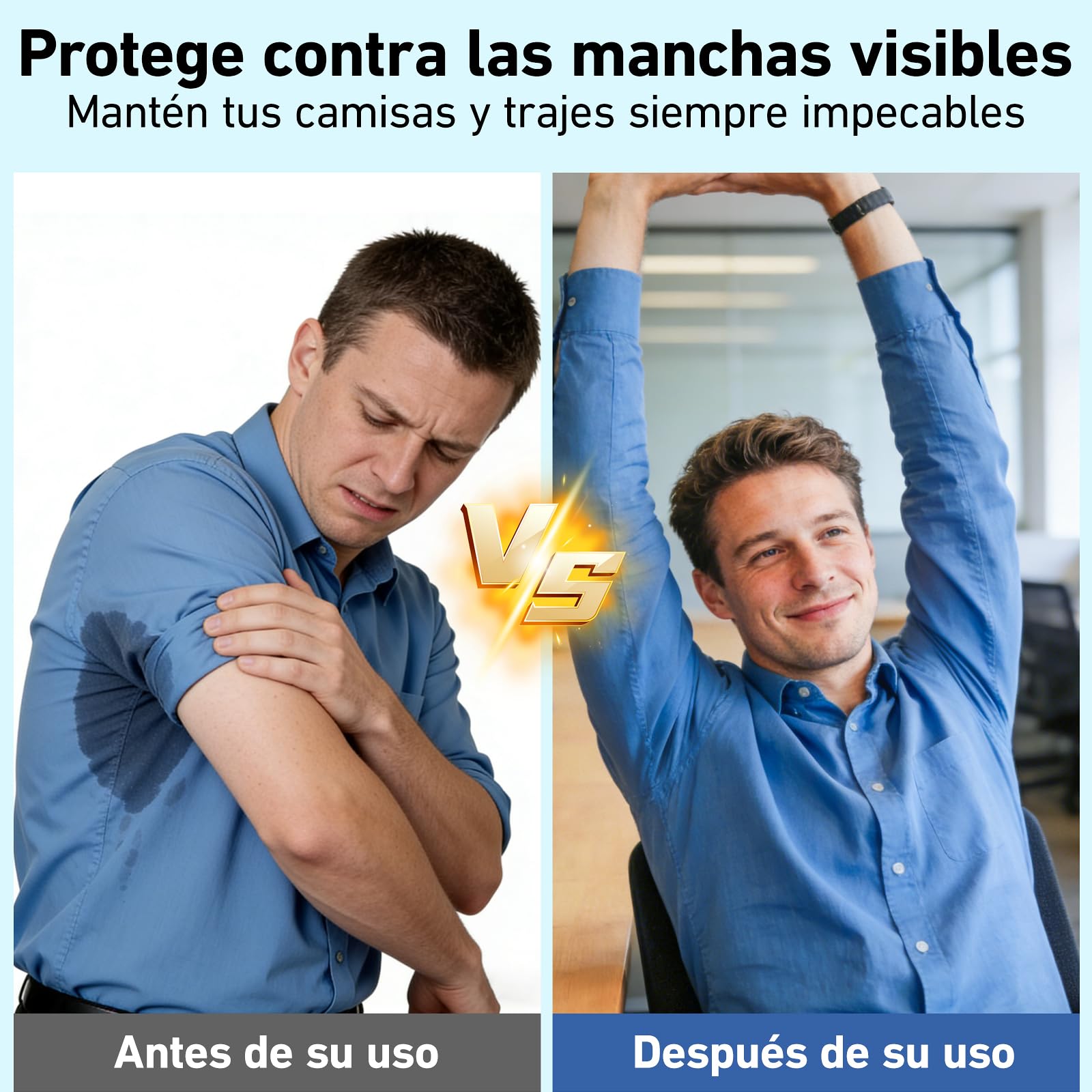 Almohadillas Axilas Sudor, Protectores Axilas Ropa, Absorbentes Axilares Invisibles y Transpirables, Antisudor Ropa Camisas, 40/80 Unidades (80 Piezas)