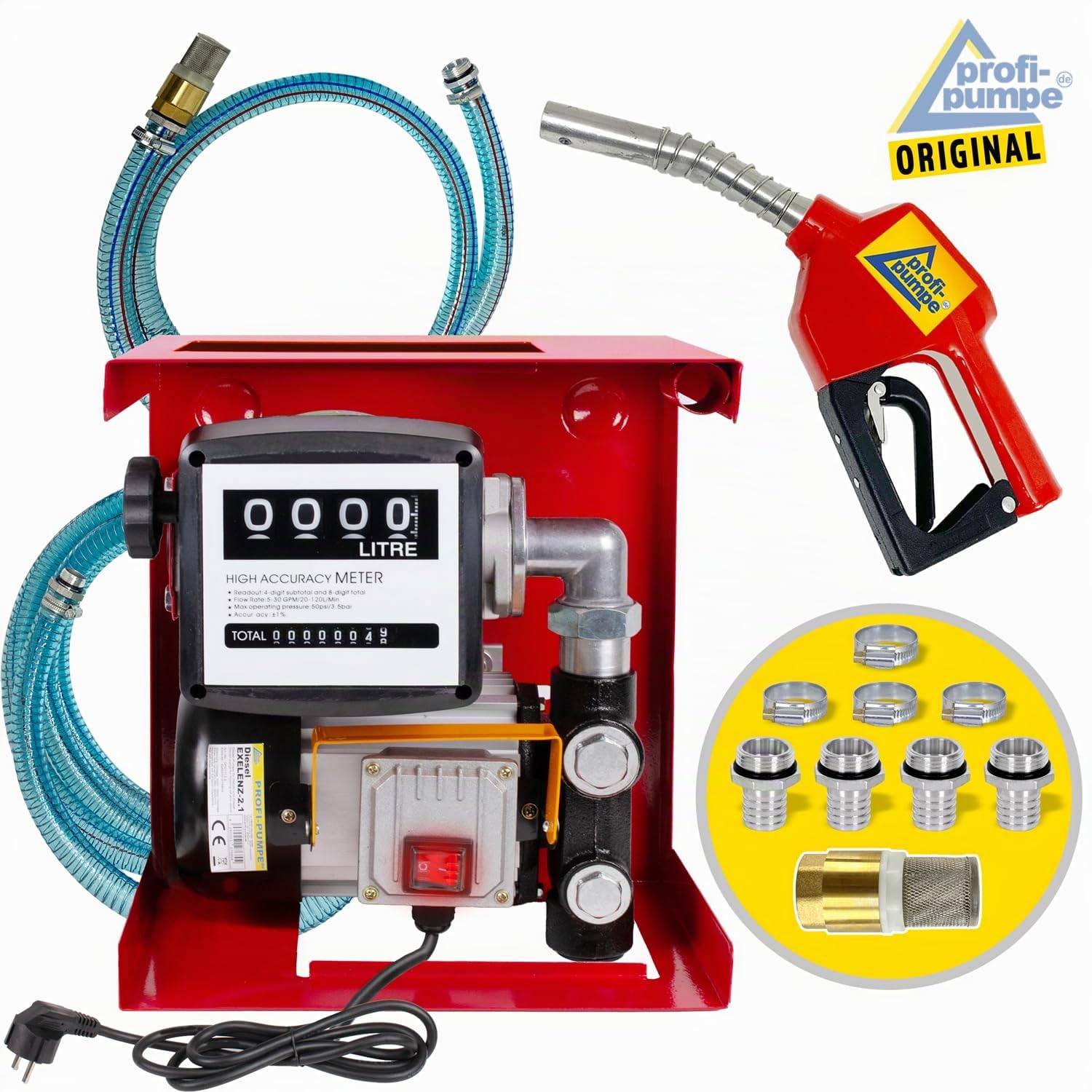 pistola de conteo automática, juego de bombas 2 a 230 V, bomba diésel para calefacción de aceite y biodiésel, bomba de relleno autoabsorbente, válvula antirretorno de latón, boquillas