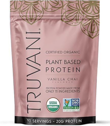 Miniatura 165 de TRUVANI – Polvo de proteína a base de plantas – Proteína orgánica certificada USDA en polvo, vegano, sin OMG, sin gluten