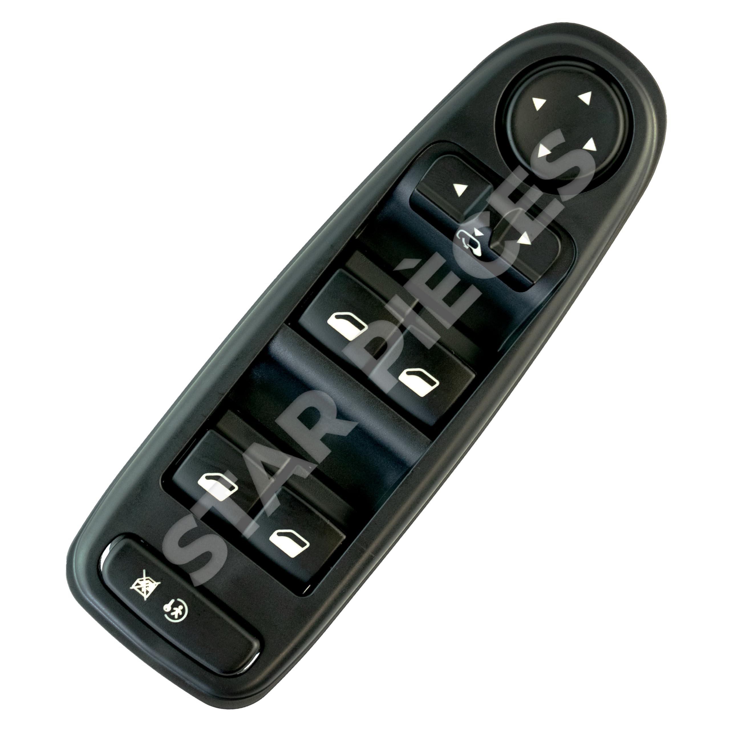 Botonera elevalunas compatible para C4 Picasso y Grand Picasso (2006-2013) mando elevalunas delantero izquierdo (conductor) CON retrovisores abatibles | 6554YH | 96639383ZD