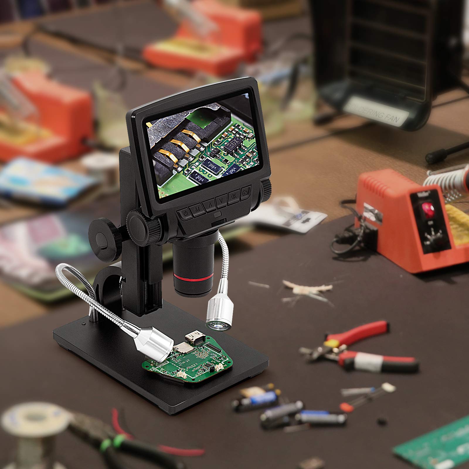 LINKMICRO デジタル顕微鏡 5インチ LCD 1080Pスクリーン260 Amazon.co.jp: LINKMICRO デジタル顕微鏡 5インチ LCD 1080P