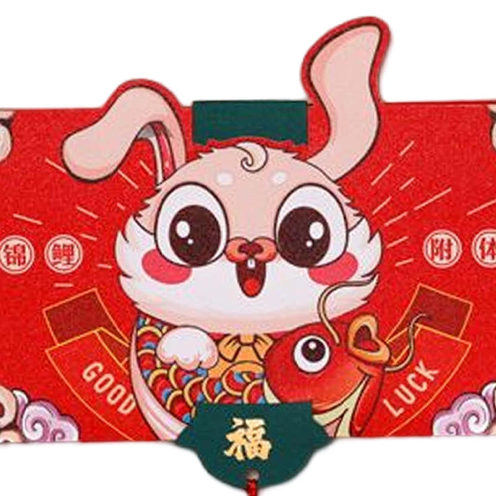 CALANDIS Chinese New Year Money Envelope New Year Party Lucky Money Pocket Rabbit Year Style B | Greeting Cards Party Supply | Party Supplies | Party Supplies |-image-29