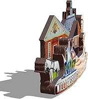 Vista 2 de Imán de madera de Williamsburg de los Estados Unidos 3D para nevera, recuerdos coleccionables, decoraciones artesanales hechas a mano