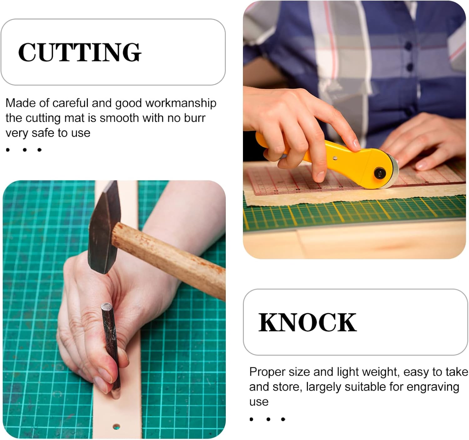 Double Sided Cutting Mat 12x18 Inch Non Slip Craft Mat for Sewing Scrapbooking Engraving Durable Self Healing Work Surface for Artists