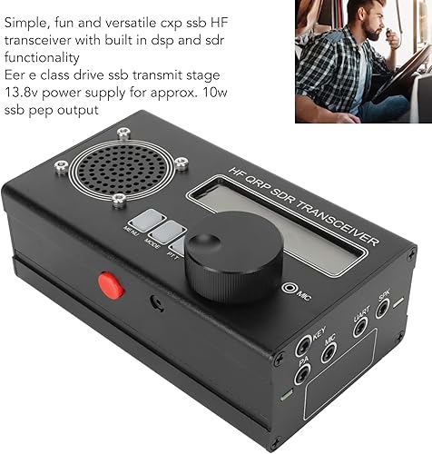 Miniatura 2 de Receptor de radio transceptor SDR de código abierto con 8 bandas, USDX QRP HF, DIY, batería de polímero de litio incorporada, para radio de onda