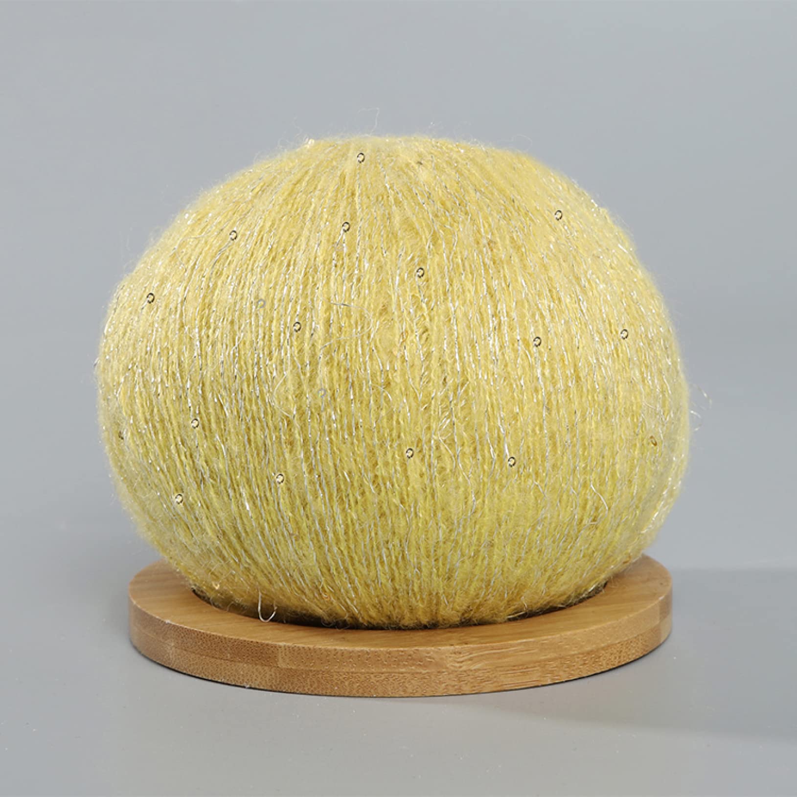 Filato for Maglieria in Mohair con Paillettes, 50 g, Morbido e soffice, Filo di Lana for Maglioni Scialli all'Uncinetto(9)